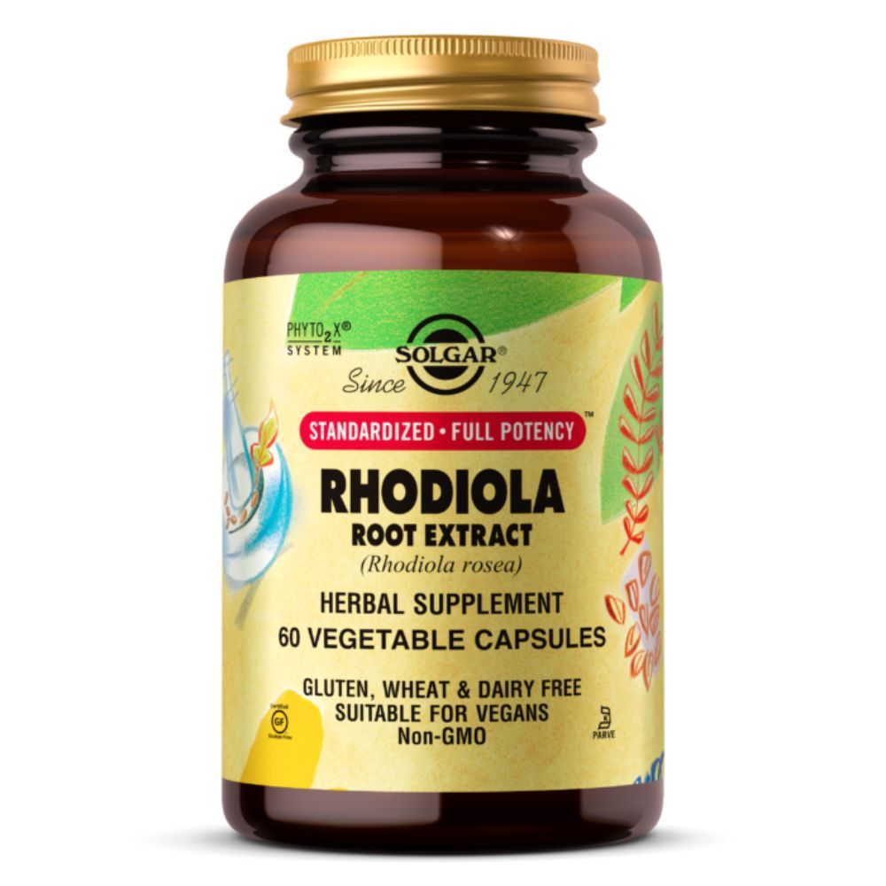 Solgar Rhodiola Root Extract, 60 Vegetable Capsules