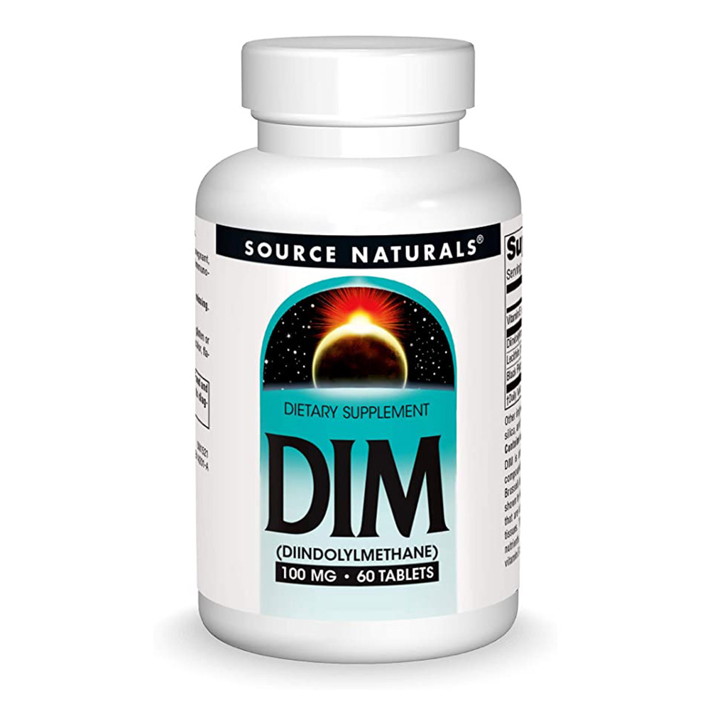 Source Naturals DIM , 100 mg, 60 Tablets