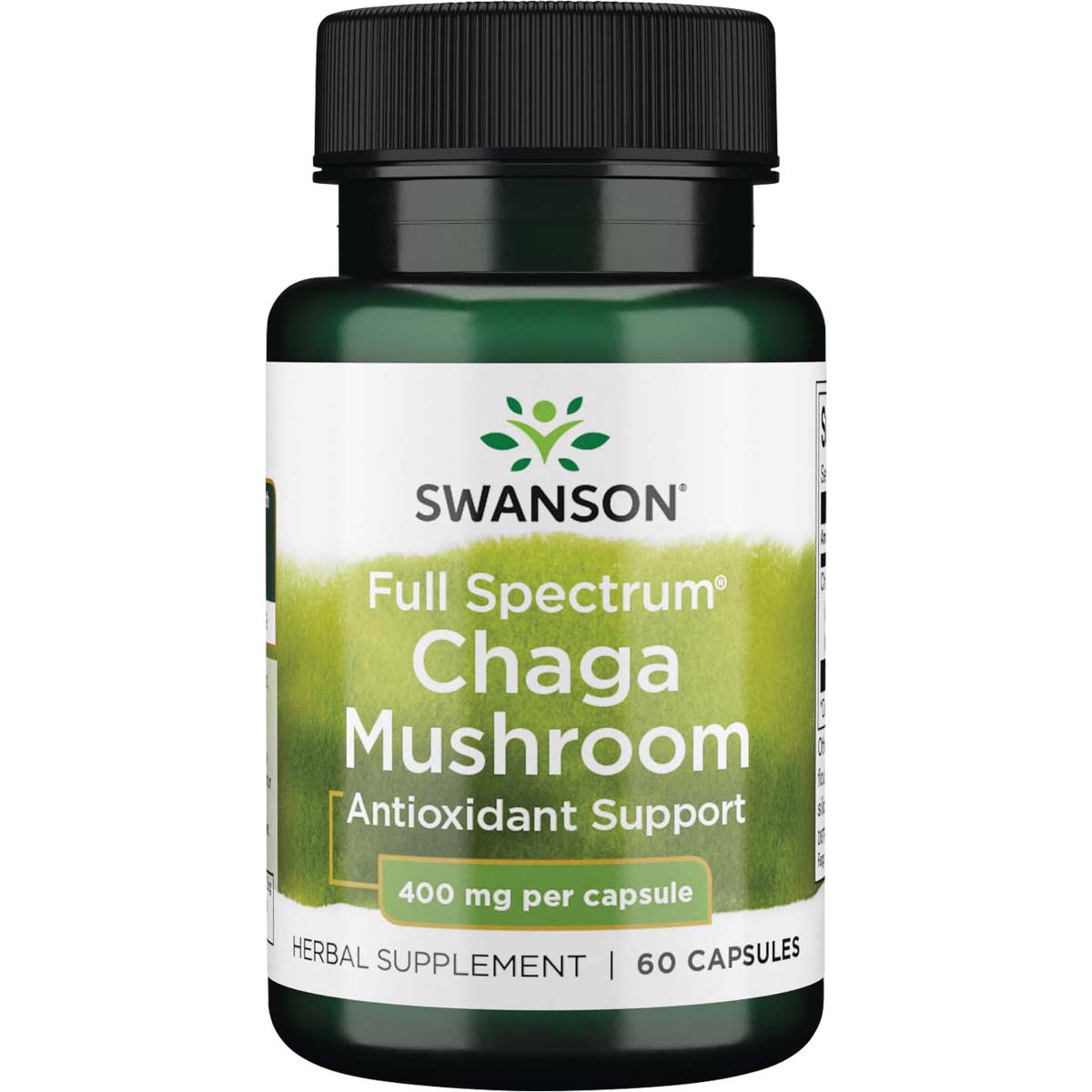 Swanson Full Spectrum Chaga Mushroom, 400 mg, 60 Capsules