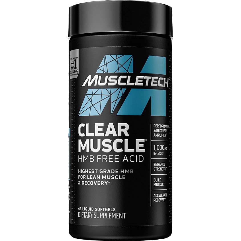 Muscletech Clear Muscle Hmb Free Acid, 42 Softgels