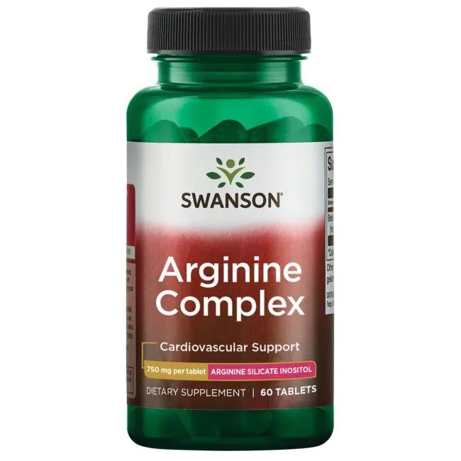 Swanson Arginine Complex, 750 mg, 60 Tablets
