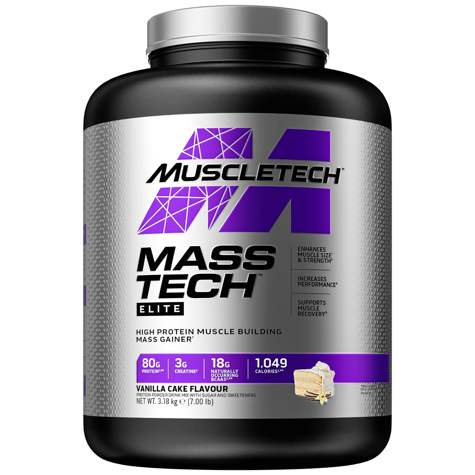 Muscletech Mass Tech, Vanilla Cake, 7 LB