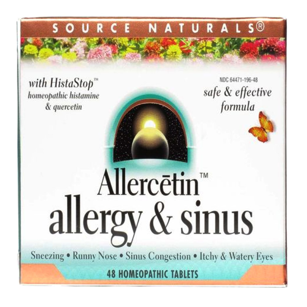 Source Naturals Allercetin Allergy and Sinus 48 Tablets