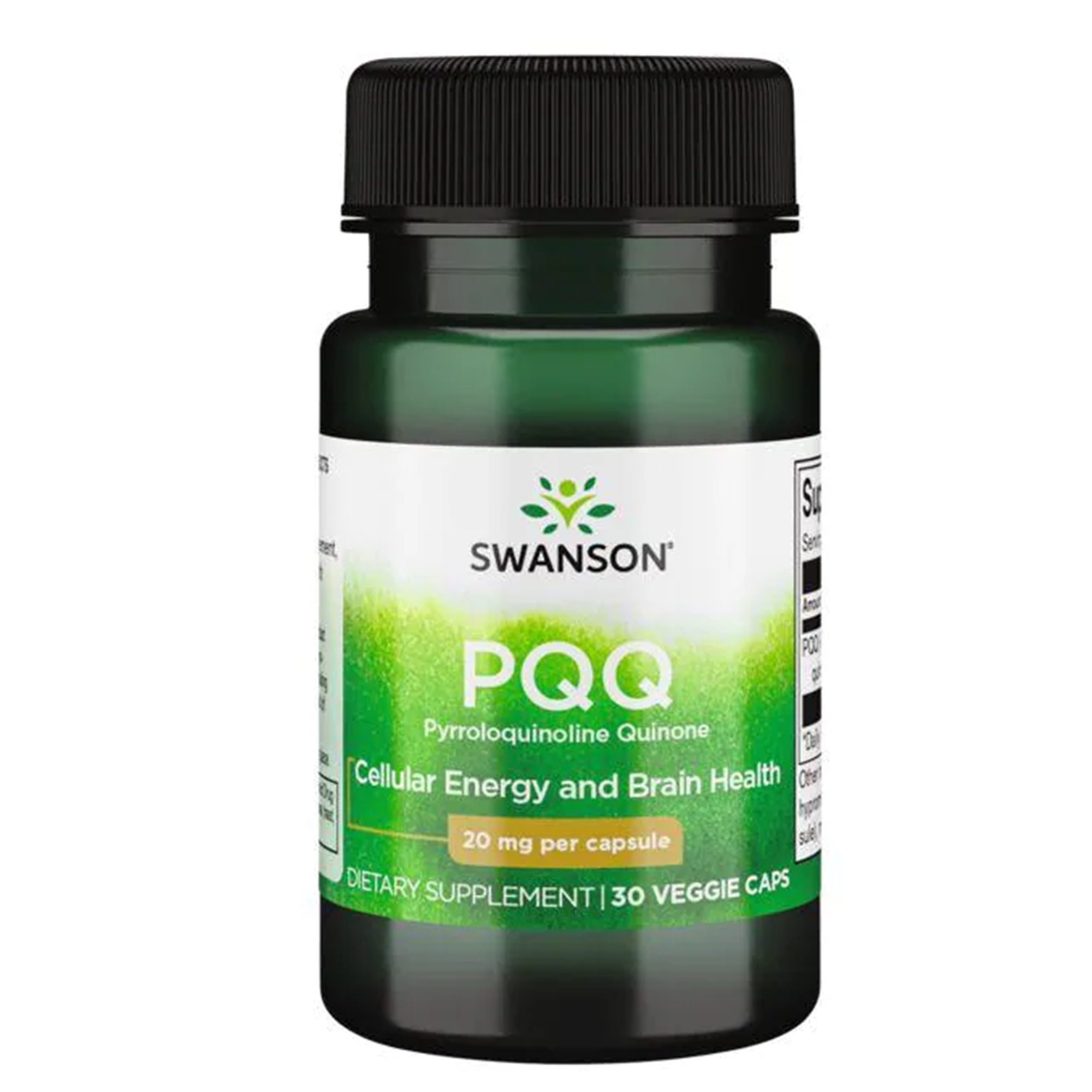 Swanson PQQ Pyrroloquinoline Quinone, 30 Veggie Capsules, 20 mg