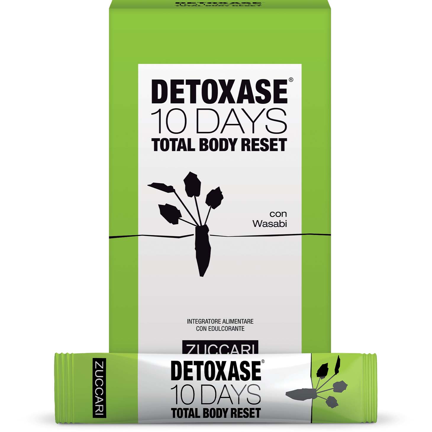 Zuccari Detoxase 10 Days Total Body Reset, 10 Sticks
