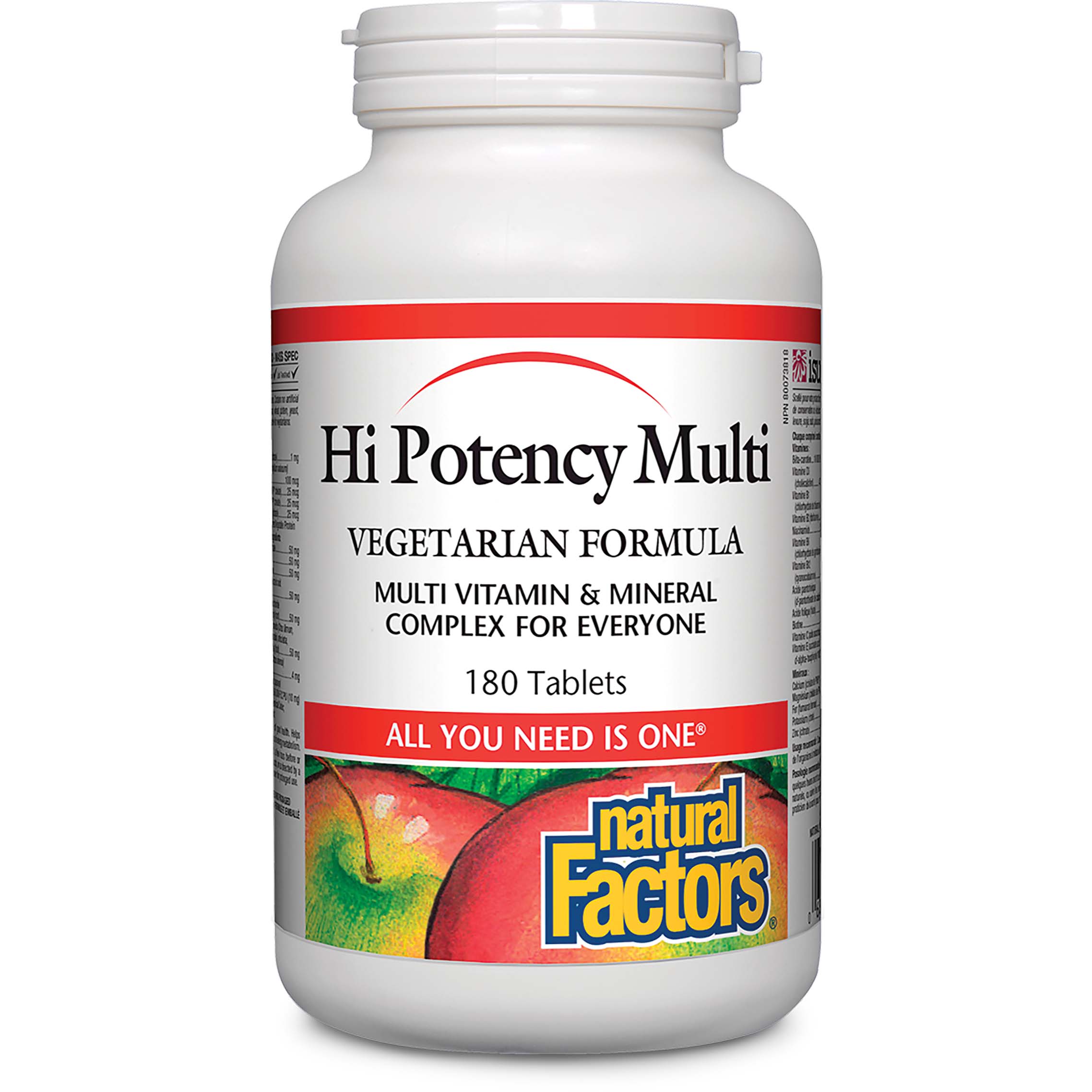 Natural Factors Hi Potency Multi, 180 Tablets