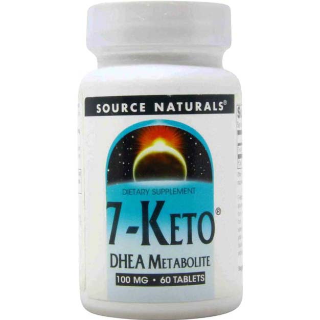 Source Naturals 7 Keto DHEA, 100 mg, 60 Tablets