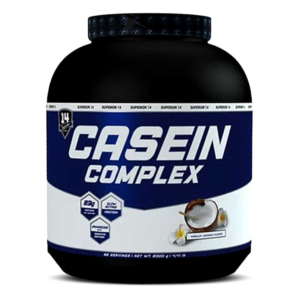 سوبيريور 14 كازين كومبلكس, فانيلا جوز الهند, 4.4 باوند, بروتين بطيء الهضم