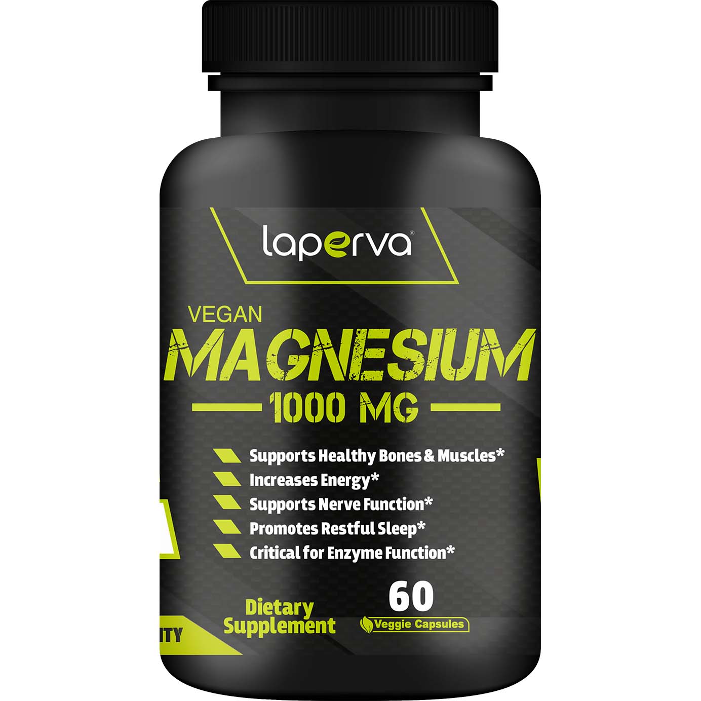 Laperva Vegan Magnesium, 1000 mg, 60 Veggie Capsules