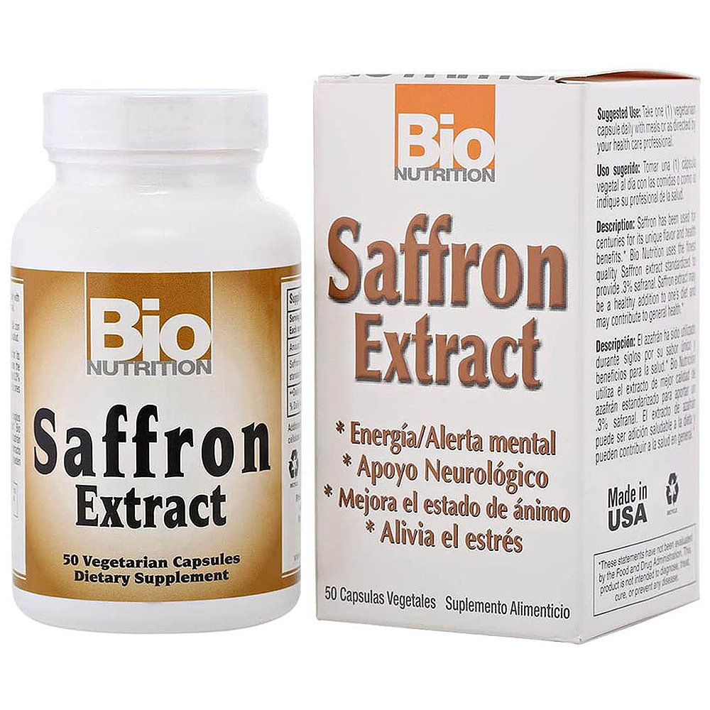 Bio Nutrition Saffron Extract, 50  Veggie Capsules