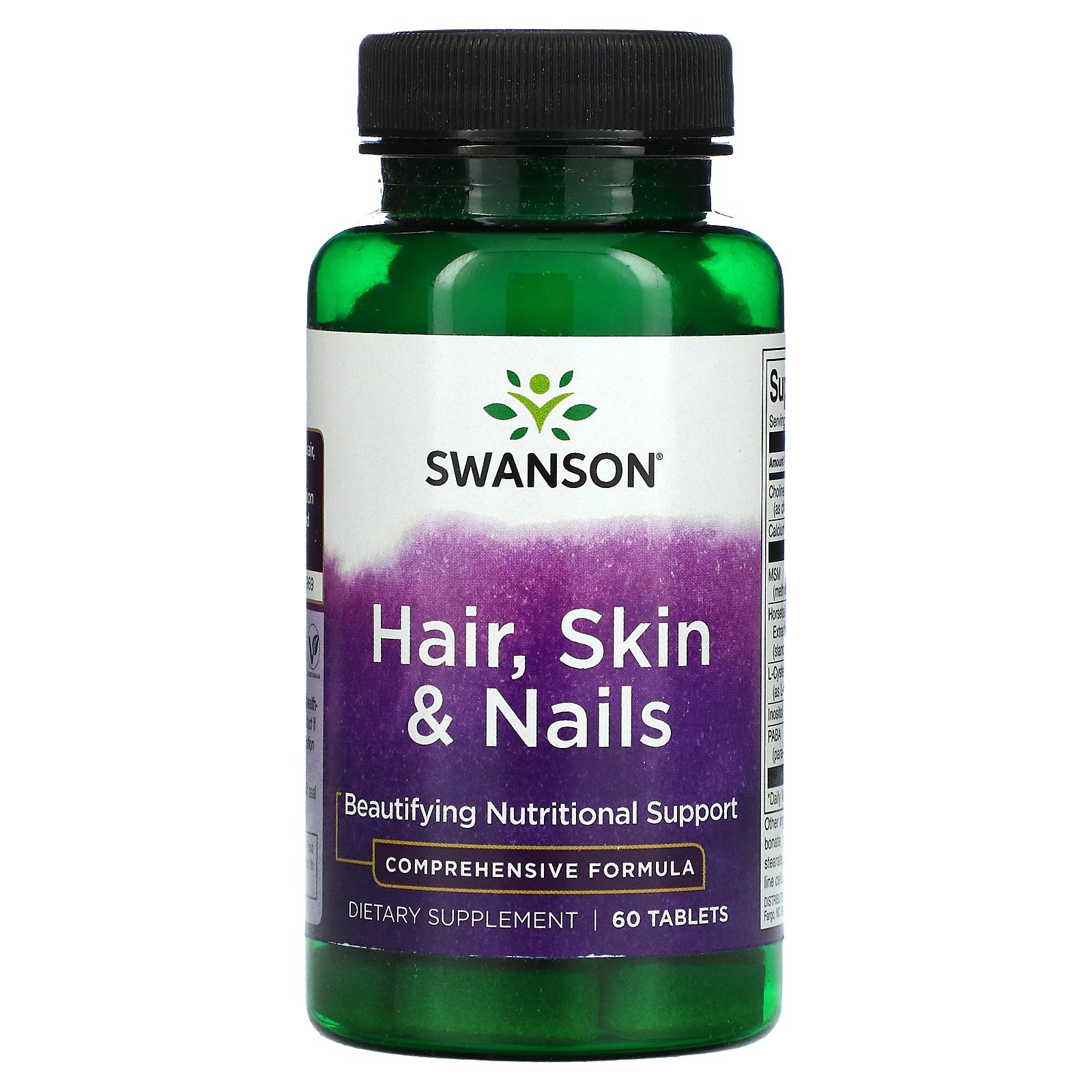 Swanson Hair Skin and Nails, 60 Tablets