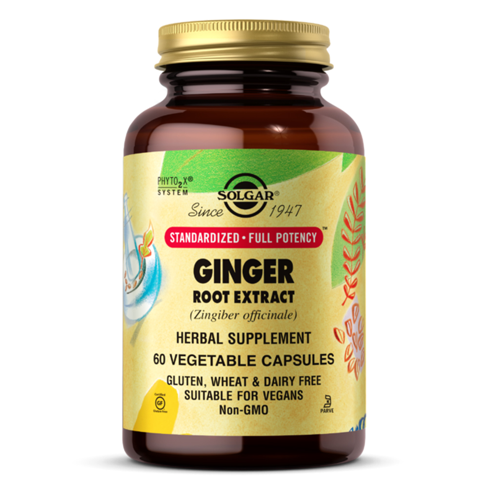 Solgar Sfp Ginger Root Extract, 60 Vegetable Capsules