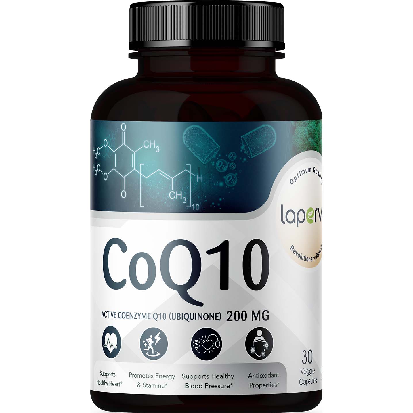 Laperva CoQ10, 200 mg, 30 Veggie Capsules