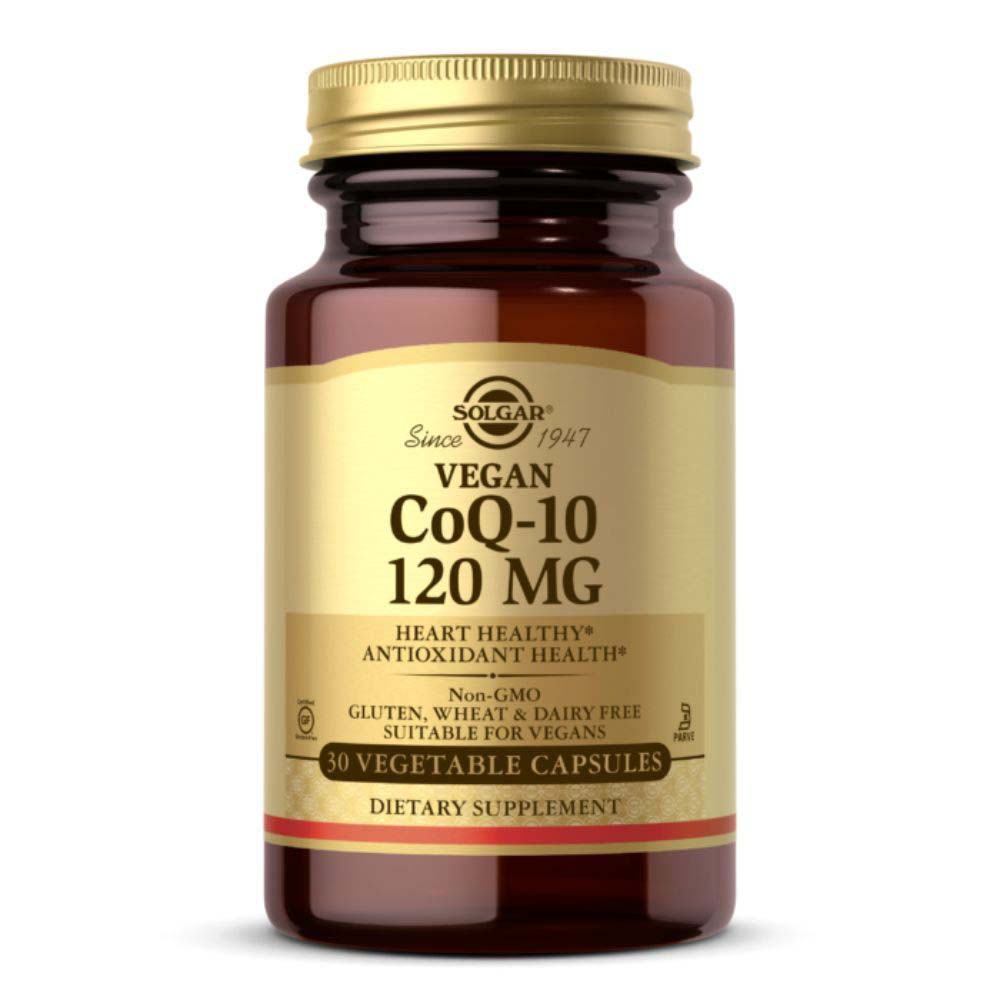 Solgar Vegetarian Coq10, 30 Vegetable Capsules, 120 mg