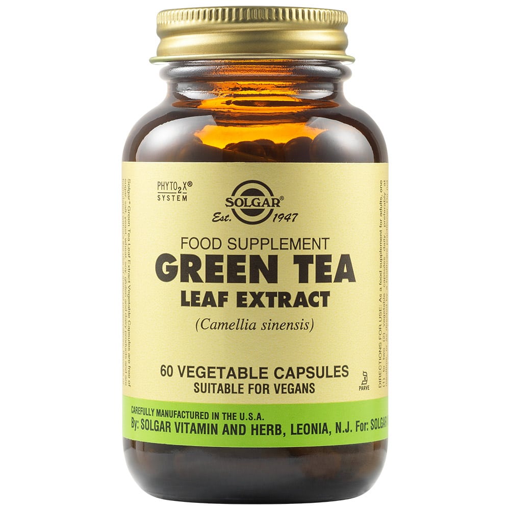 Solgar Sfp Green Tea Leaf Extract, 60 Vegetable Capsules