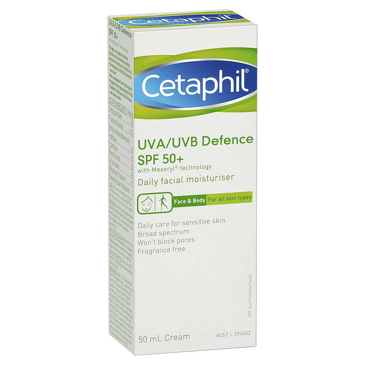 Cetaphil UVA/UVB Sun Defense Spf50+ 50 ML