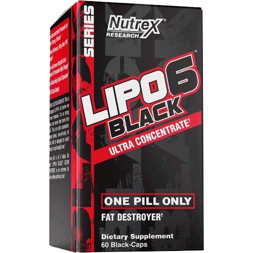 Nutrex Lipo 6 Black Ultra Concentrate Fat Destroyer 60 Capsules