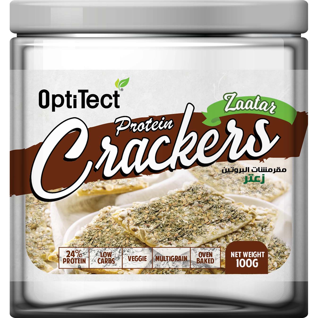 Optitect Protein Keto Diet Crackers, Thyme, 100 Gm