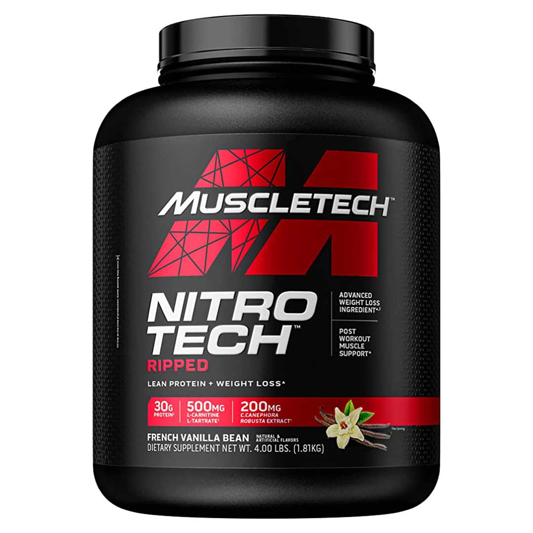 Muscletech Nitro Tech Ripped, French Vanilla Bean, 4 LB