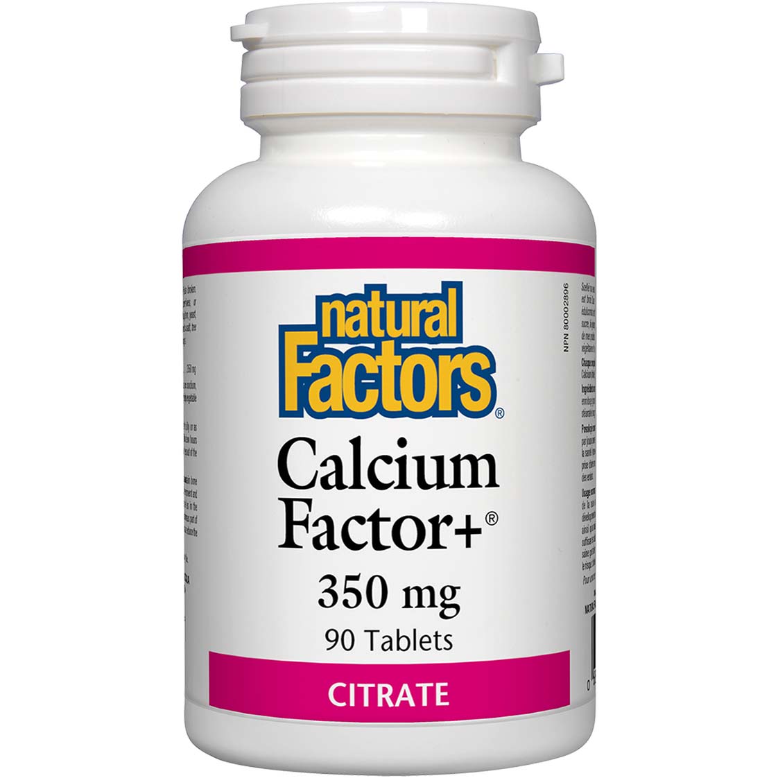 Natural Factors Calcium Factor 60 Tablets 350 mg