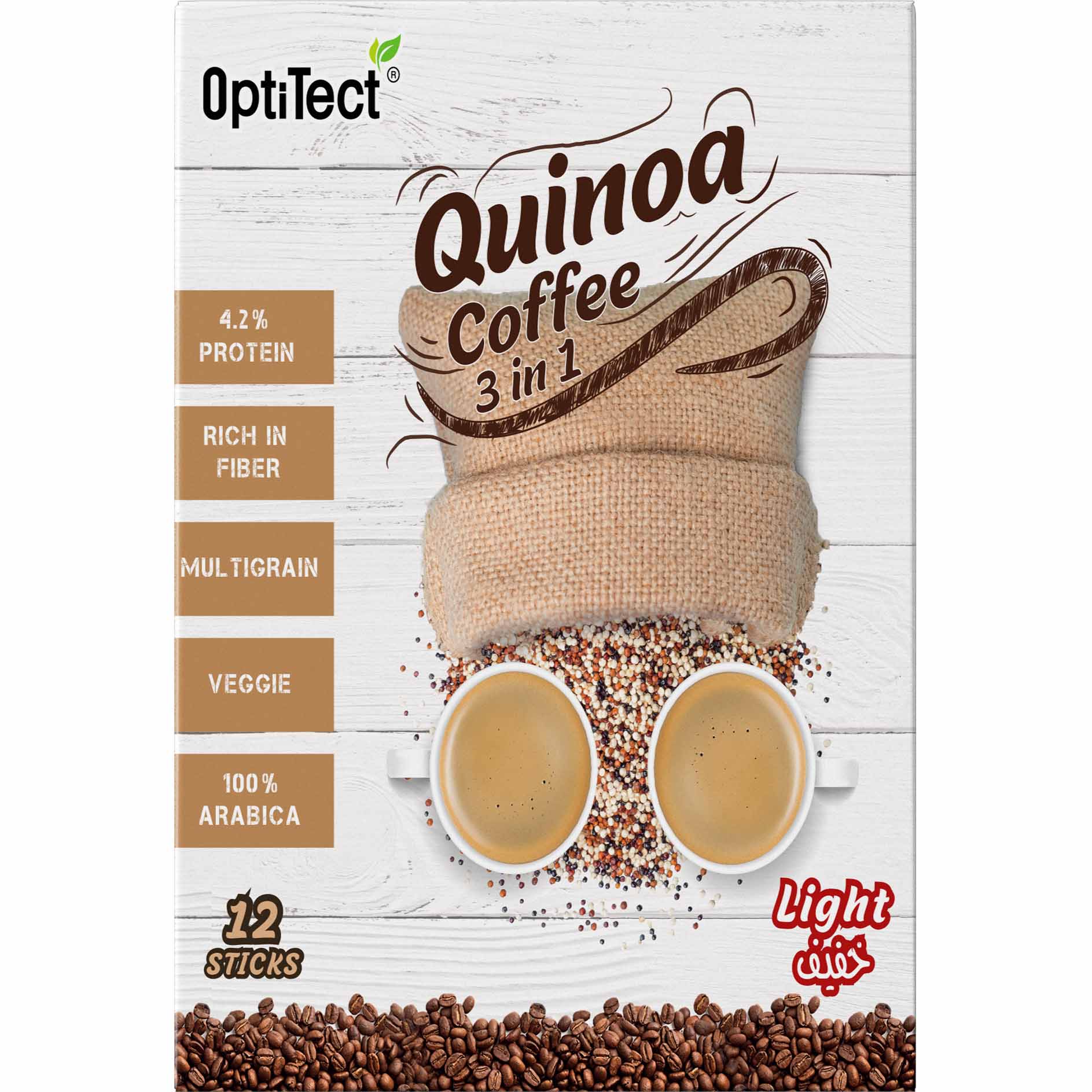 Optitect Quinoa Coffee 3in1 360 Gm