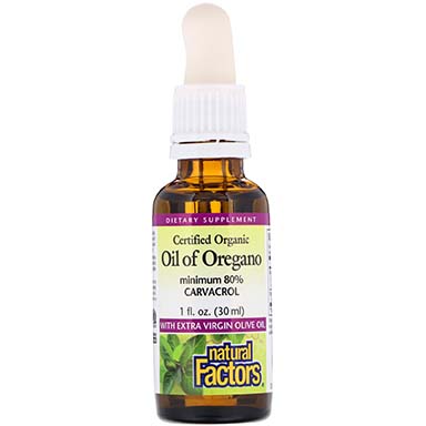 Natural Factors Organic Oil Of Oregano 30 Ml