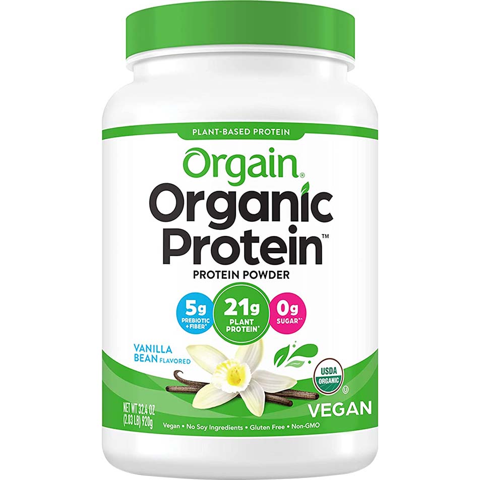 Orgain Organic Protein Plant Based Protein 2.03 Lb Vanilla Bean