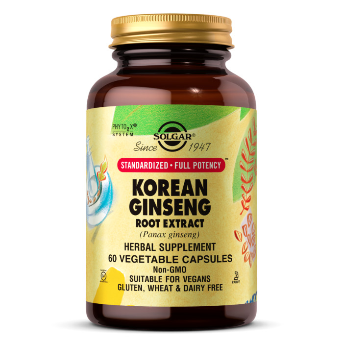 Solgar Sfp Korean Ginseng Root Extract, 60 Vegetable Capsules