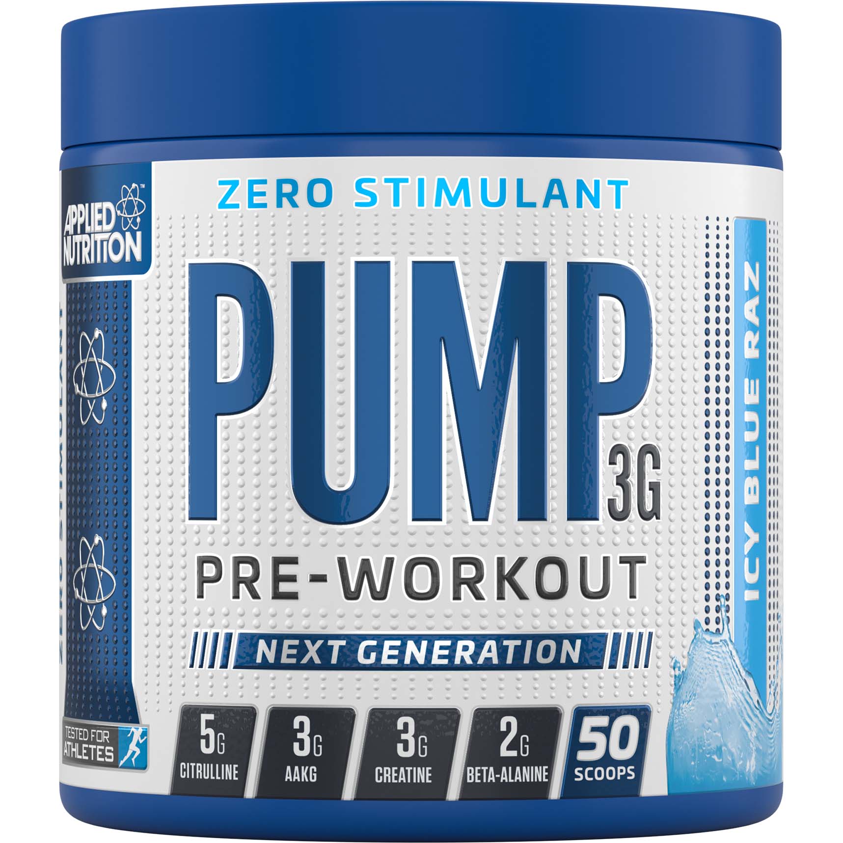 Applied Nutrition Pump 3G Zero Stimulant, Icy Blue Raz, 25