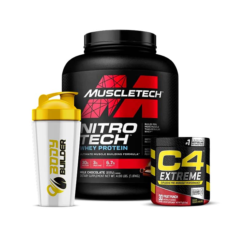 Muscletech Nitro Tech Whey Protein, Cellucor C4 Extreme 