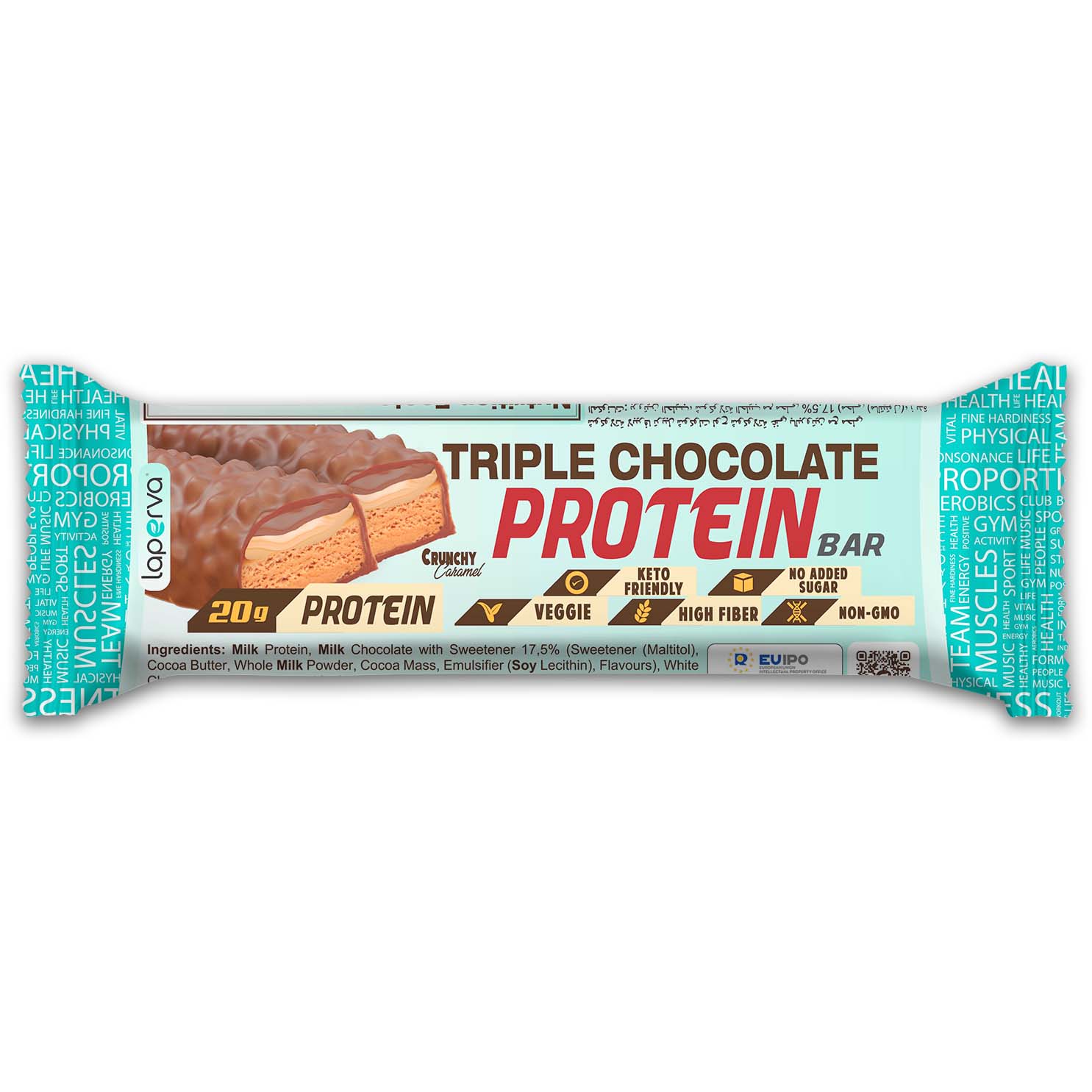 Laperva Triple Chocolate Protein Bar 1 Bar Crunchy Caramel