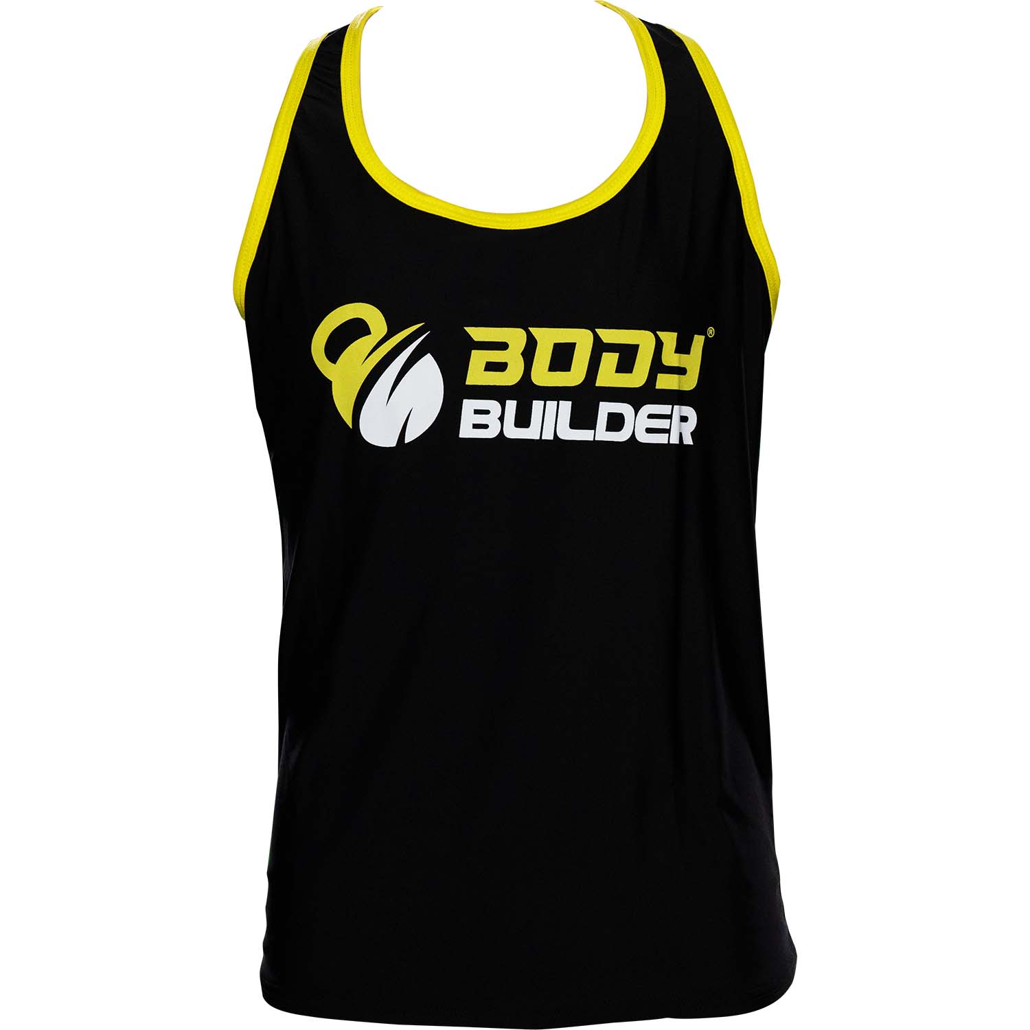 Body Builder T-Shirt Premium, S, Black-Yellow