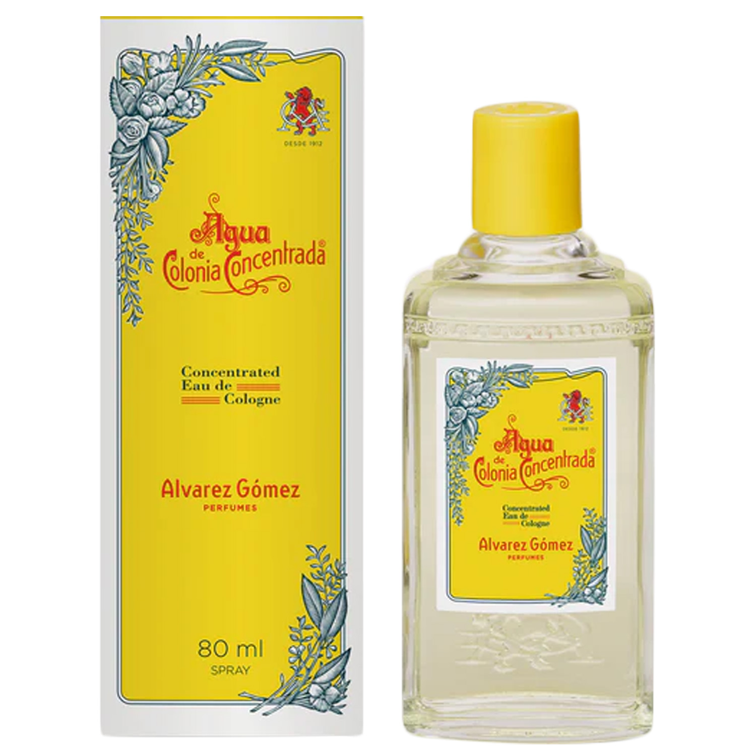 Alvarez Gomez Concentrated Eau De Cologne Spray, أصلي, 80 مل, Green And Natural Touch