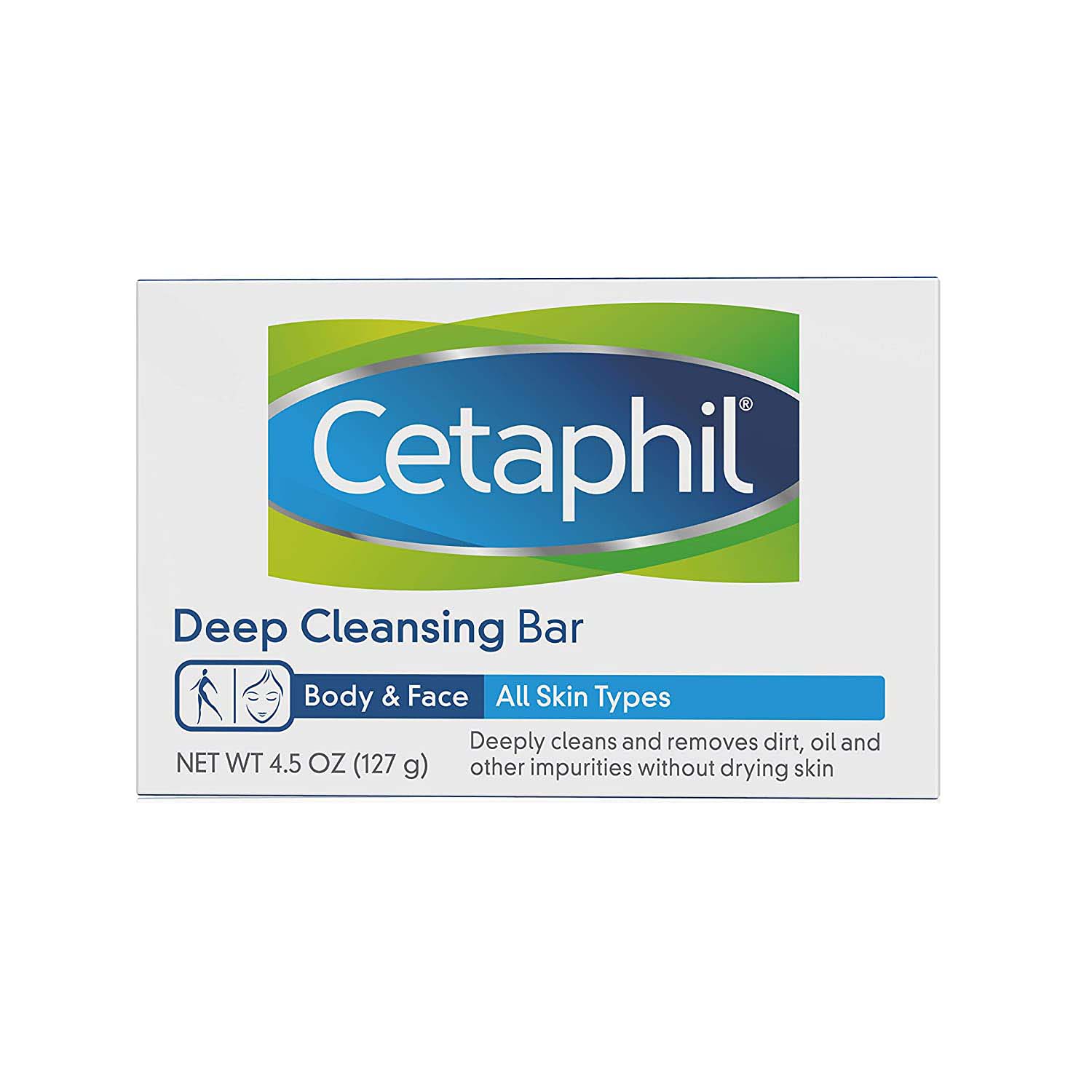 Cetaphil Deep Cleansing Bar, 1 Bar, 127 GM