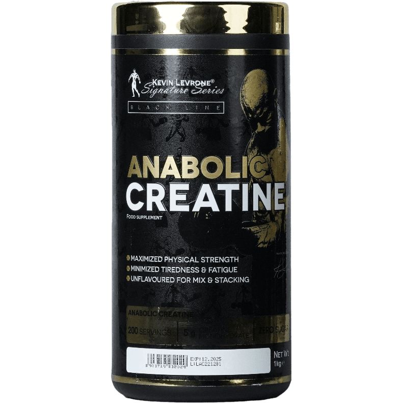 Kevin Levrone Anabolic Creatine, Unflavored, 1 kg, Maximized Physical Strength