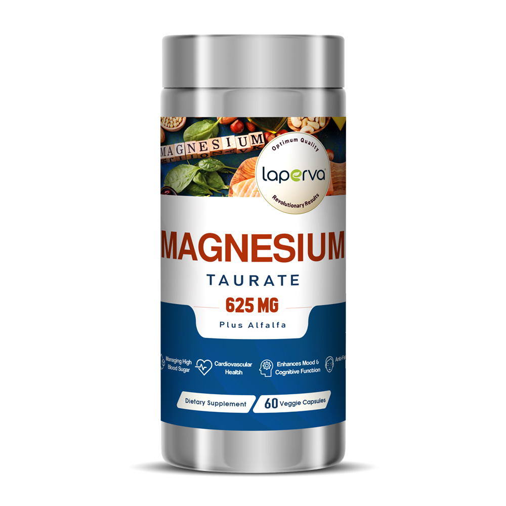 Laperva Magnesium Taurate, 60 Veggie Capsules, 625 mg