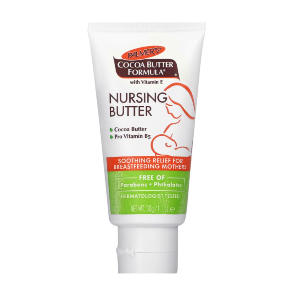 بالمرز تركيبة زبدة الكاكاو للرضاعة, 30 جرام, يخفف ألم وجفاف الحلمات الناتجين عن الرضاعة الطبيعية.
