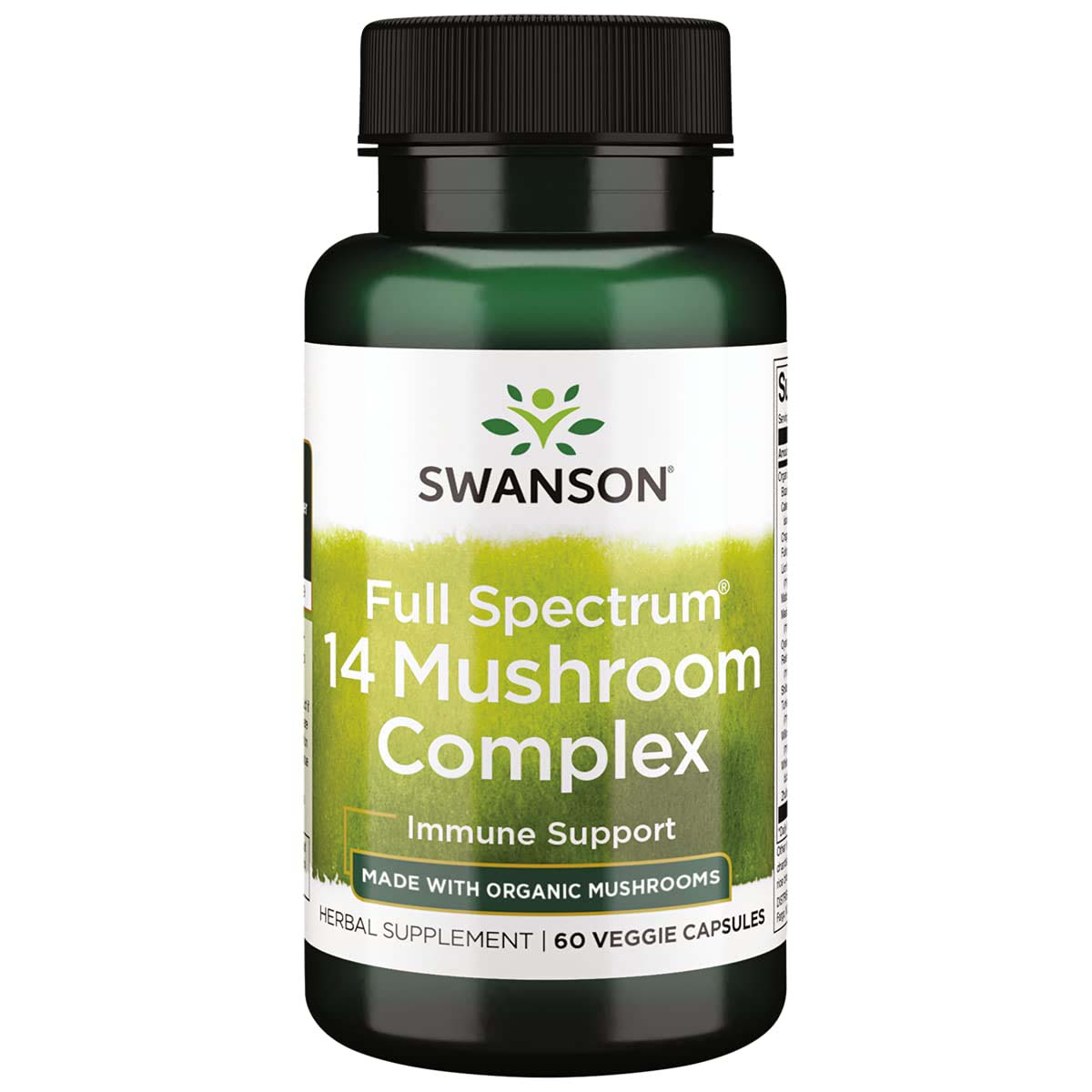 Swanson Full Spectrum 14 Mushroom Complex, 60 Veggie Capsules