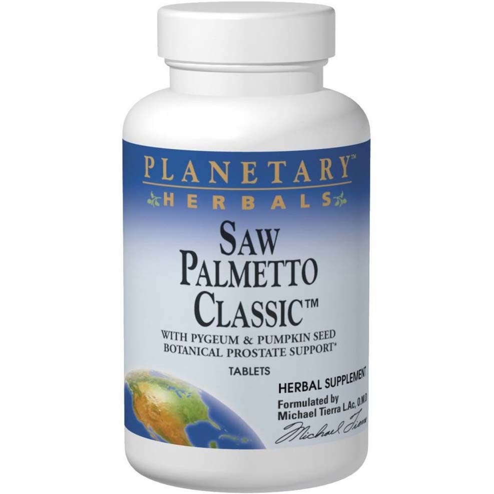 Planetary Herbals Saw Palmetto, 90 Tablets