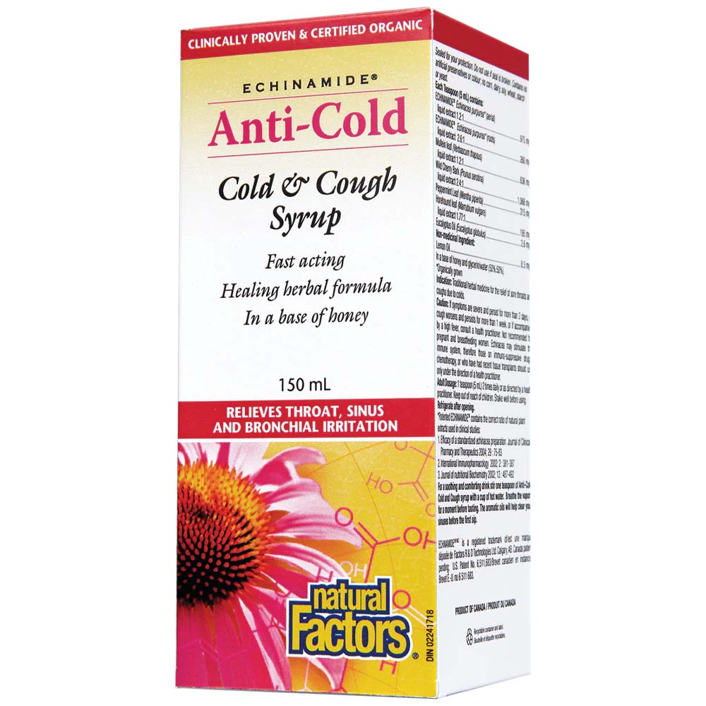 Natural Factors Echinamide Cold & Cough 150 ML