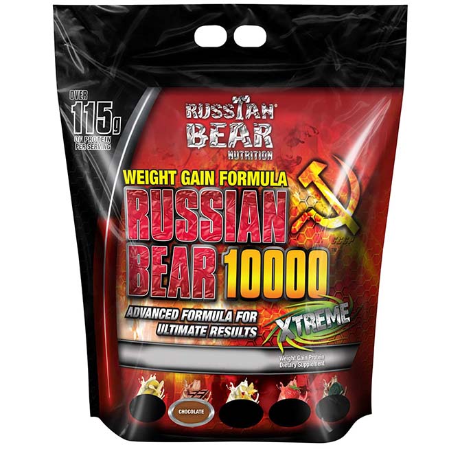 Russian Bear 10000 Weight Gainer, Milk Chocolate, 15 Lb