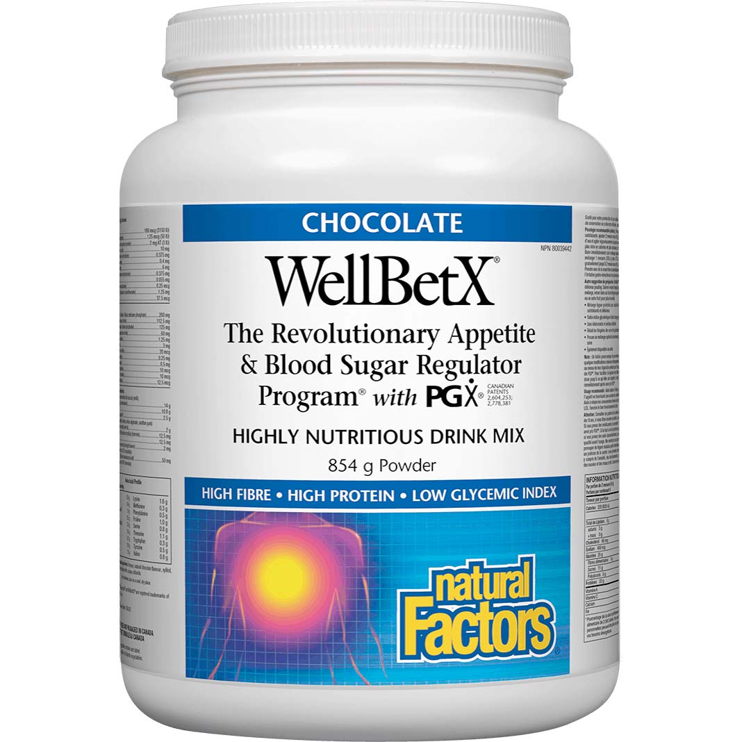 Natural Factors WellBetX The Revolutionary Appetite, Chocolate, 854 Gm