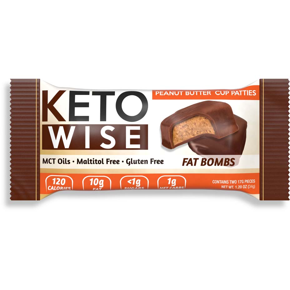 Keto Wise Fat Bombs 1 Piece Peanut Butter Cup Patties
