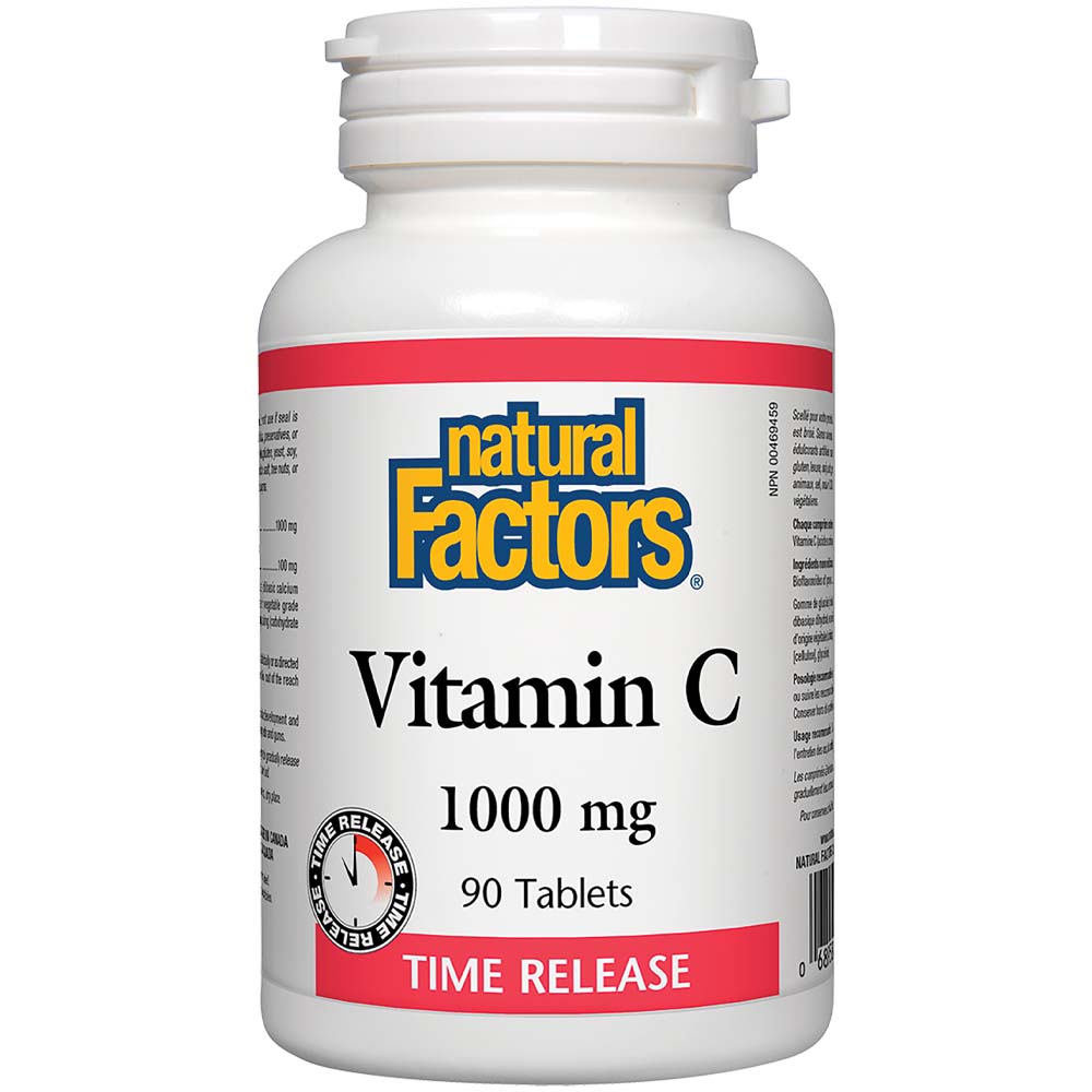 Natural Factors Vitamin C Time Release, 1000 mg, 90 Tablets