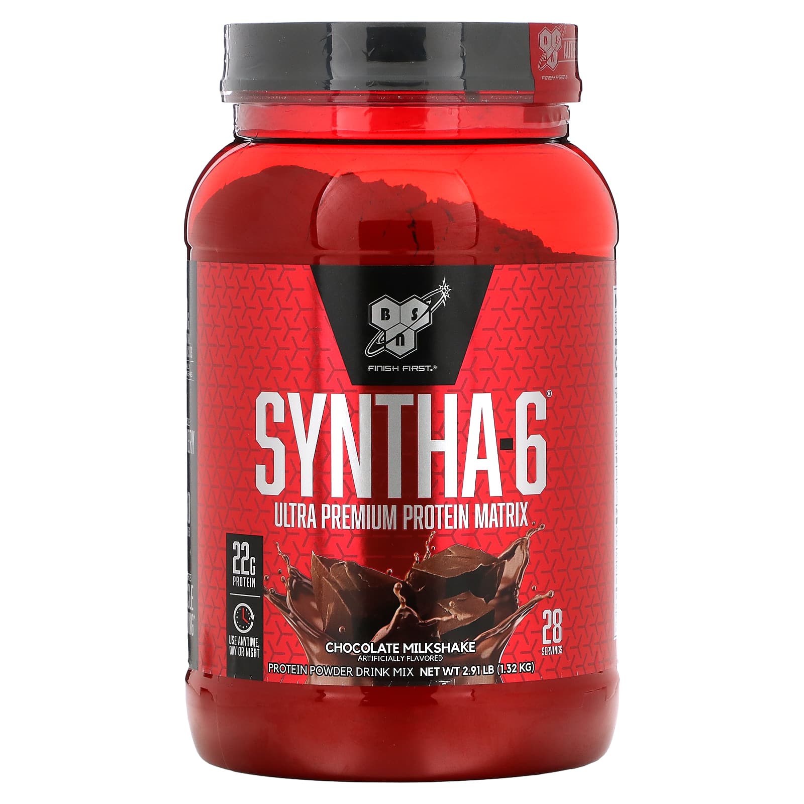 BSN Syntha-6 Whey Protein, Chocolate Milkshake, 2.91 Lb