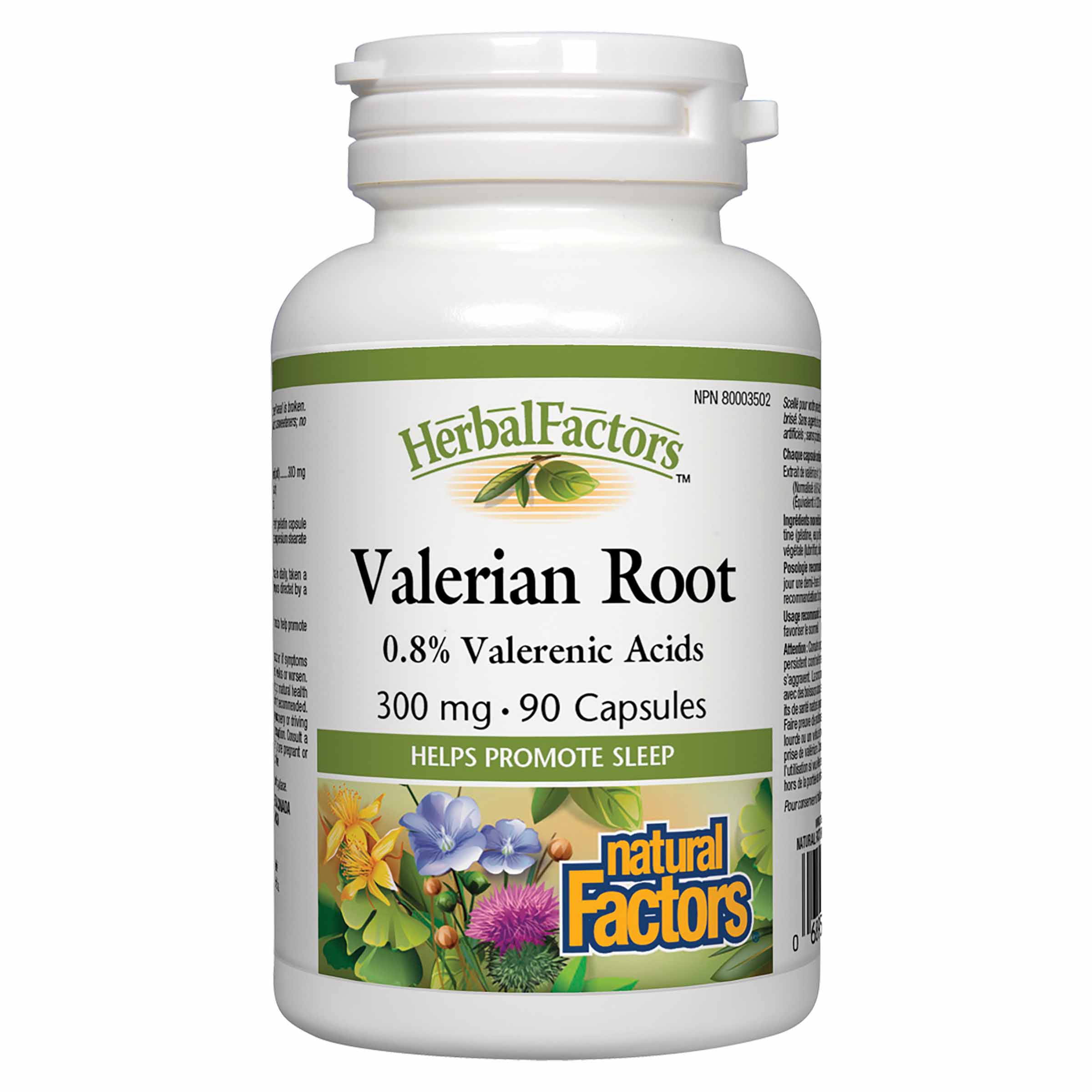 Natural Factors Valerian Root 90 Capsules 300 mg