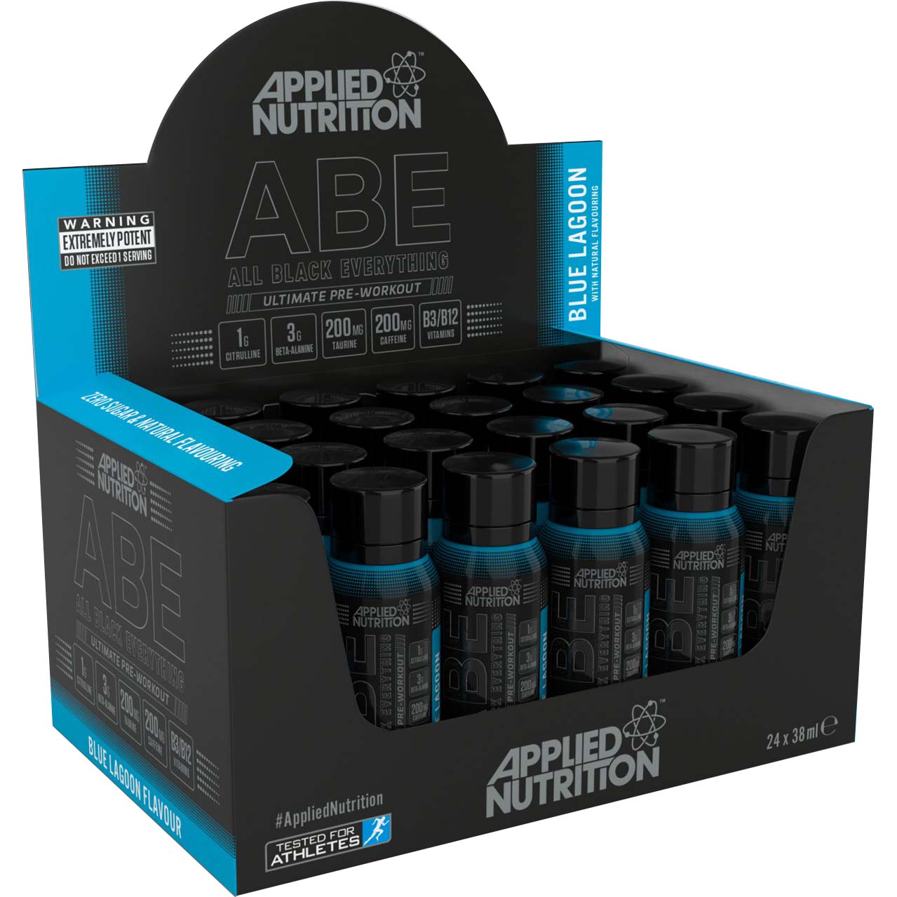 Applied Nutrition ABE Ultimate Pre Workout Shot 24 Shots Blue Lagoon