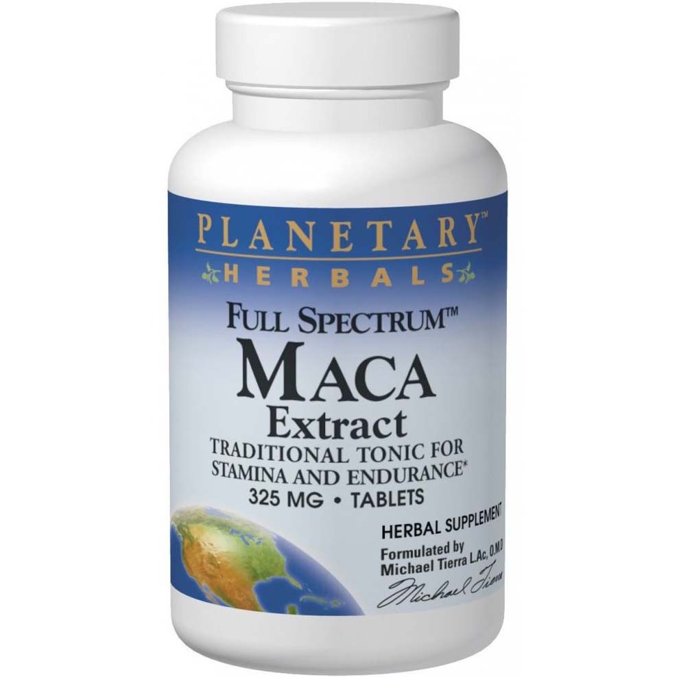 Planetary Herbals Maca Extract Full Spectrum, 325 mg, 30 Tablets