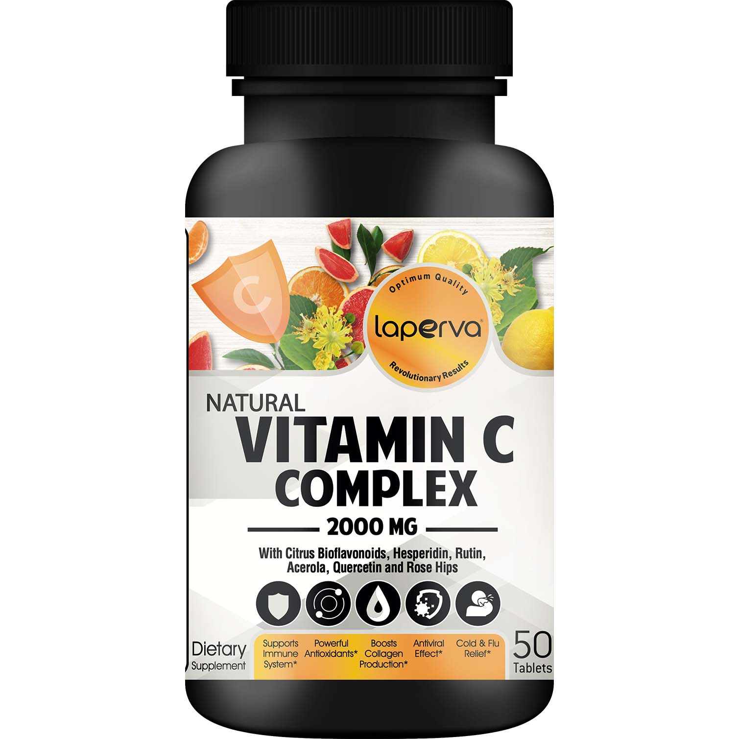 Laperva Natural Vitamin C Complex 50 Tablets 2000 mg