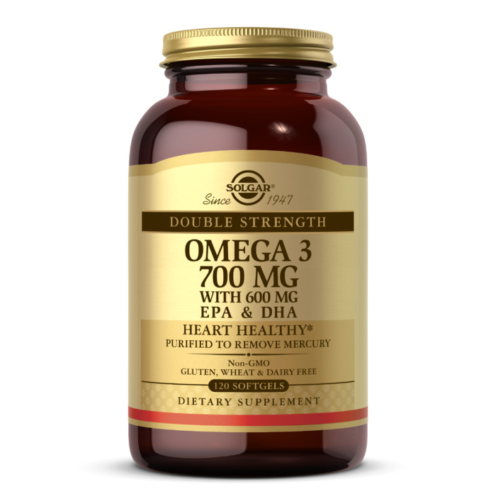 Solgar Double Strength Omega-3, 120 Softgels, 700 mg